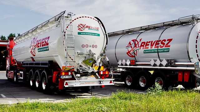 grain storage silos agricultural logistics trucks loading facility
